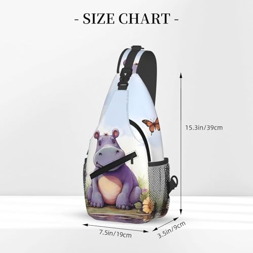 Mochila tipo sling negra para uso al aire libre miniatura 2