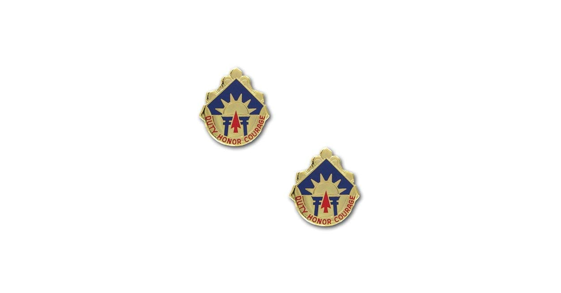 ★１９４０年代＊アメリカ軍＊陸軍＊第４６野戦砲兵大隊ＤＩ/クレストバッジ（実物） ☆1940年代＊アメリカ軍＊陸軍＊第46野戦砲兵大隊DI