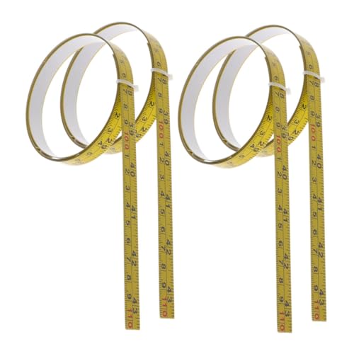 Cinta Métrica Adhesiva para Medición 4 pcs Amarillo miniatura 1