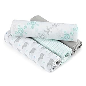 aden + anais Essentials Muslin Swaddle Blankets for Baby Girls and Boys, Newborn Receiving Blanket for Swaddling, 100…