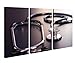 Produktbild Leinwandbild 3 Tlg Stetoskop Stethoskop Puls Arzt Beruf Medizin Symbol Leinwand Bild Bilder Holz fertig gerahmt 9P1016, 3 tlg BxH:120x80cm (3Stk 40x 80cm)