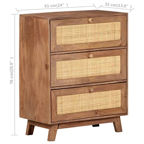 Aparador de madera de mango para organizar salones y pasillos 3