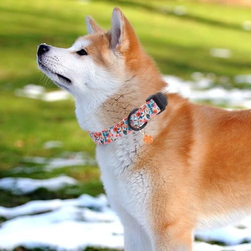 Collar Ajustable para Perros con Estampado de Flores miniatura 4