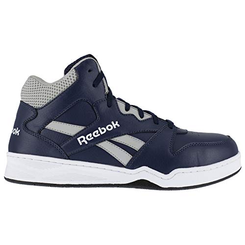 Reebok Work Men's Bb4500 High Top - Static Dissipativ Navy and Grey - 9.5 Wide