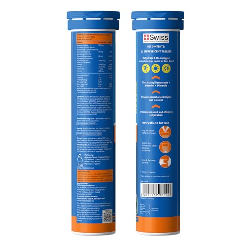 Image of Fast&Up Reload (5 Litres) Low Sugar energy drink for Instant Hydration - 20 Effervescent Tablets with all 5 Essential Electrolytes + Added Vitamins - Certified Electrolytes Drink - Berry flavour