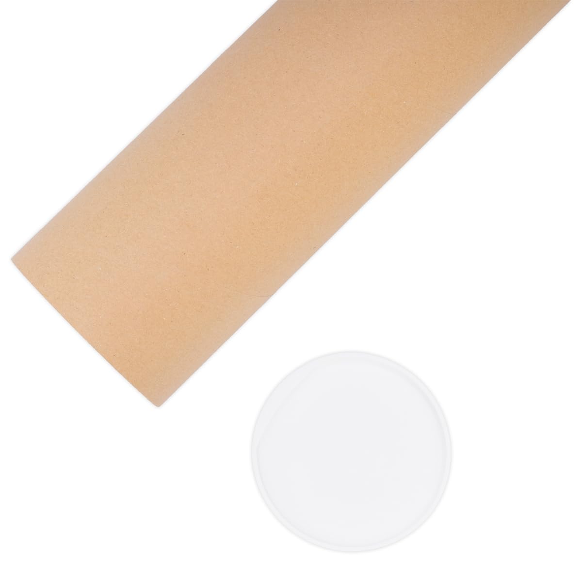 verpacking rura pocztowa 450 x 50 mm okrągłe Brązowy [Wersja i ilość do wyboru] tuba wysyłkowa pudełko składane 100 sztuk