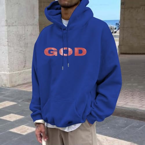 Christian Hoodies for Men - Oversized Christian Letter Printed Pullover Hoodies - Trendy Pullover Top Fall Winter Clothes3