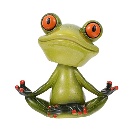 Figurine de grenouille en résine pour décoration de voiture et aquarium