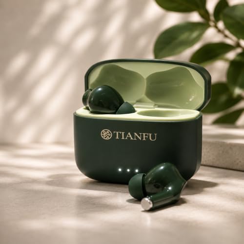 Image of TWS True Wireless in Ear Earbuds with 20H Playtime | Type-C Charging | HD Stereo Sound, Built-in Mic, Touch Control | Earphones for Calling, Music, Gaming | Made in India Bluetooth V5.3 (Green)