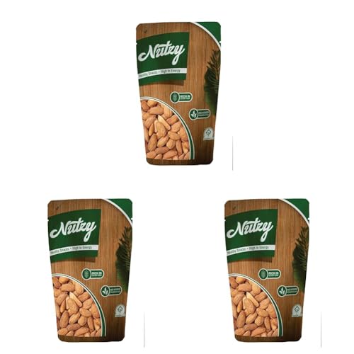 Image of Nutzy Gurbandi Almonds 200 Grams with Rich Flavor, High Antioxidant Content, and Brain-Boosting Nutrition for Daily Vitality and Wellness |Packed with Energy to Support Kids' Learning, Adults' Productivity, and Elders' Strength