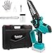 Produktbild Kabellose Mini Kettensäge für for Makita 18V-Akku, 6 Zoll Akku Kettensäge mit Sicherheitsschloss, Ersatzkette zum Baumbeschneiden | Holzschneiden | Hausrenovierung (Kein Akku)