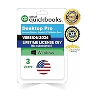 Quick-Books Desktop Pro 2024 | 3 Users | Lifetime License | Only Windows PC | Amazon Message Delivery |100% Money Back Guarantee
