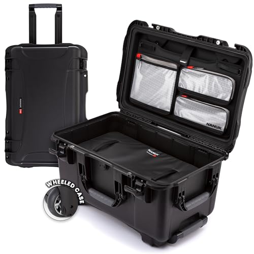 Image of NANUK 938 Pro Photo with N-Cubik - Waterproof Travel Camera Hard Case with 17S & 17M N-Cubik Insert and Wheels, 23.8 inch x 15.5 inch x 13.2 inch, Dustproof and Impact-Resistant, Ideal for Heavy Loads - Black