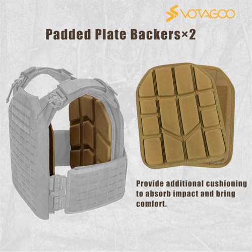 Image of VOTAGOO Gear Tactical Vest, Quick Release Lightweight Airsoft Vest, Adjustable Weighted Vest for Outdoor Hunting Training