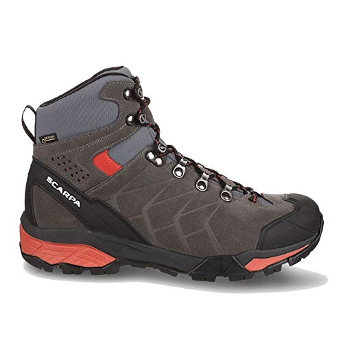 SCARPA Women's ZG Trek GTX Backpacking Boot - Titanium/Red Ibiscus - 7