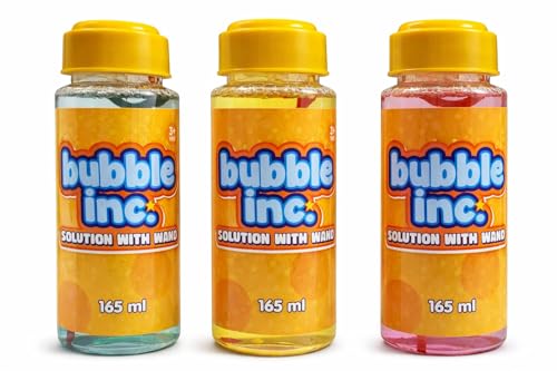 Image of Magicwand Set of 3 Bubble Bottles (165 ml Each) with Wand【Please Do Not Add Water,Use As Delivered】