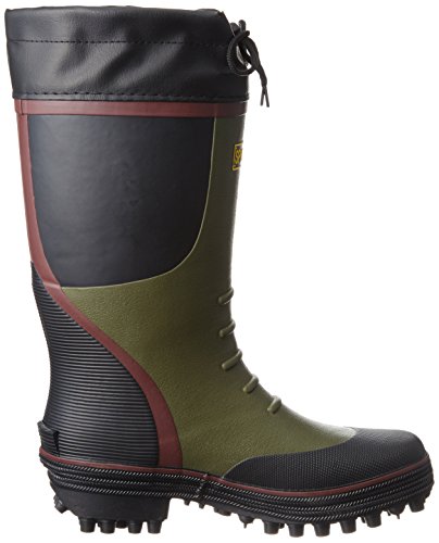 福山ゴム 林業・磯釣りに最適なスパイク付長靴 スパイクジョイ#3 カーキ L 6枚目