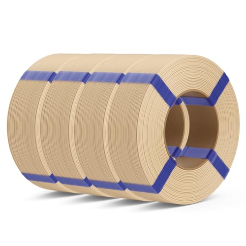 DEEPLEE PLA Basic Refill Filament 1.75mm Beige 4kg Bundle