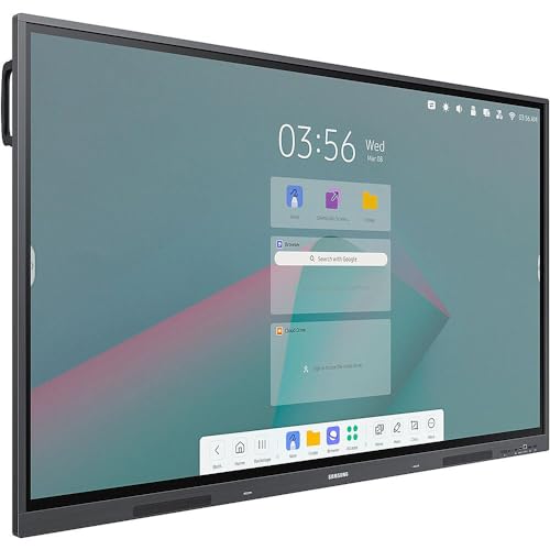 Image of Samsung Interactive Display 2 WA86C 86 Inch Digital Android for Education and Business 4K UHD 3840x2160 with Touch Screen, Wi-Fi, HDMI, USB w /MAJ USB C Dock