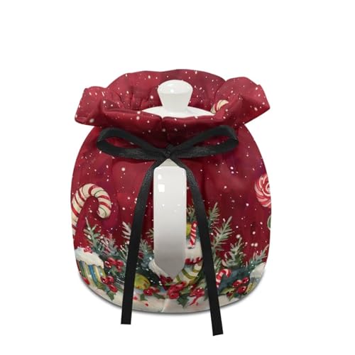 Image of Cute Snowman Tea Cozy Foldable Teapot Dust Cover Keep Warmer Teapot Protective Insulated Soft Cover Kitchen Home Decor Accessory Tea Pots Cozy Decorative Accessories