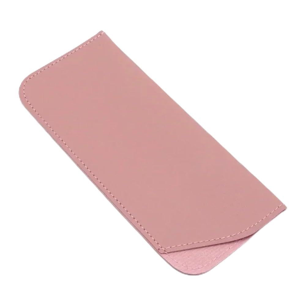 2/4/6/8 szt. damskie torby na okulary ze skóry PU ochronne etui na okulary przeciwsłoneczne etui do czytania etui na okulary ochronne etui akcesoria (różowy 2, 6 szt.), Różowy 2, rozmiar