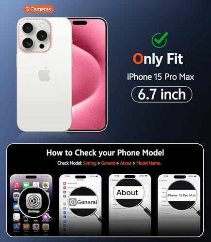 Image of FNTCASE for iPhone 15 Pro-Max Case: Matte Magnetic Phone Cases with Screen Protector Compatible with Magsafe Slim Anti Yellowing Rugged Shockproof Protective Translucent Cell Phone Cover (C-Pink)