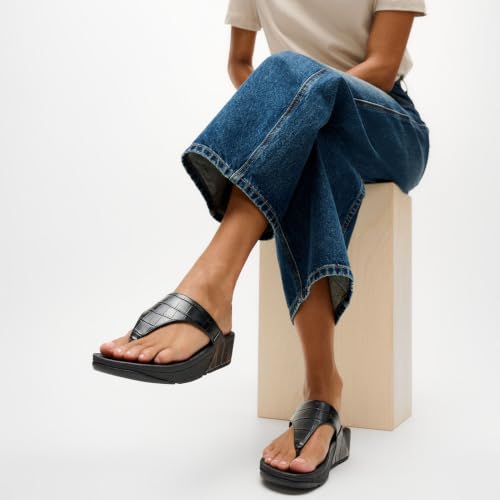 Image of FitFlop Women's Lulu Leather Toe-Post Sandals
