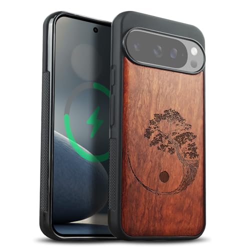Coque Bois Pixel 10 Pro Carveit Bonsaï, l'alliance Magsafe et artisanat
