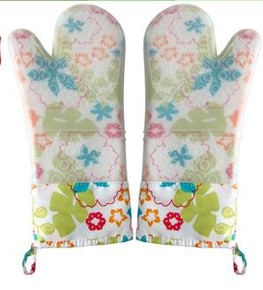 Generic 2pcs/ Oven Mitts Protection Cotton Liner BBQ Glove- Color2