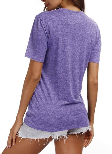 YEXIPO Womens Graphic Tees Short Sleeve Summer Tops Casual Cute T Shirts - image 2