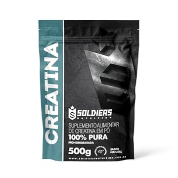 Creatina Monohidratada 500g - 100% Pura Importada - Soldiers Nutrition
