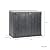 Toomax Stora Way All Weather Outdoor Extra Large Horizontal Storage Shed Cabinet for Garden Tools, and Yard Equipment, Taupe Gray and Anthracite