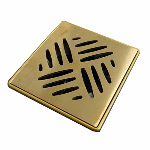 Dakar Drain Grate Brushed Brass miniatura 1