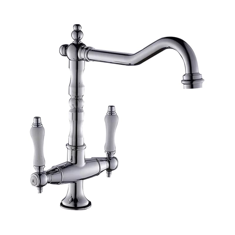 Robinet d'évier de cuisine à double commande chaud et froid