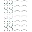 28PCS - Silver & Rainbow