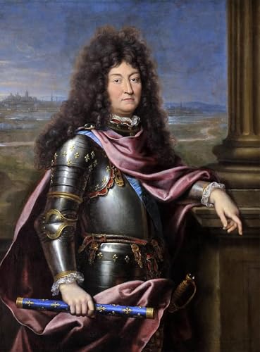 Peinture Poster Louis XIV Roi de France Pierre Mignard Graffiti Art Mural