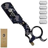 Krisp Beauty Professional Classic Straight Edge Barber Razor For Close Shaving - Salon Quality Men's