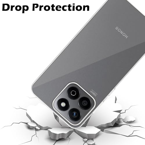 Image of Amazon Brand - Solimo for Honor X7C 5G Premium Transparent Soft Silicon Crystal Clear Back Cover [Transparent]