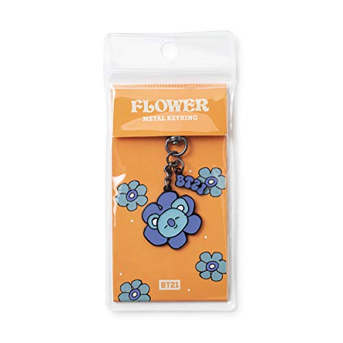 Bt21 Flower Collection Koya Character Metal Keychain Ring Holder #TOP5