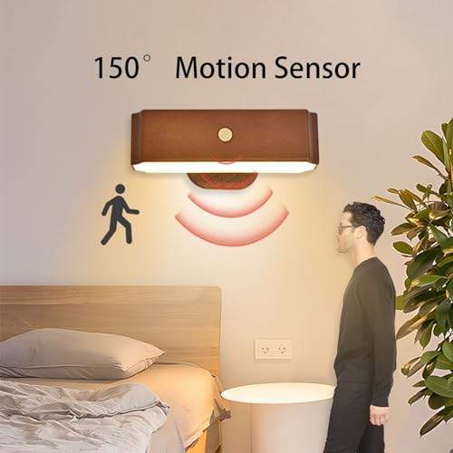 Lámpara de pared sin cables para evitar zonas oscuras con sensor de movimiento táctil USB 2