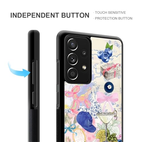 FKBRCL4U for Samsung Galaxy A53 5G Case,Graphic Design for Girl Boy Soft Silicone Hard Acrylic Shock Protection Designed for Samsung Galaxy A53 5G Cute Aesthetic Collage Preppy Pattern - image 2