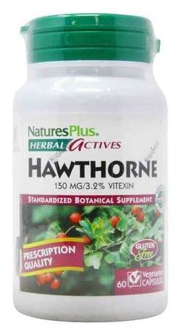 Naturesplus Herbal Actives Hawthorne 150 Mg - 60 Vegetarian Capsules - Gluten Free - 60 Servings #TOP20