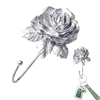 Towel Hooks - Floral Wall Hook, Decorative Coat Hanger | Creative Flower Design, Mounted Key Holder with Vintage Aesthetic During Bedroom Setup, Bathroom Organization Or Entryway Storage