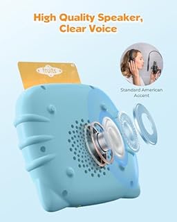 Airbition Talking Flash Cards for Toddlers 1 2 3 4 Year Olds, Montessori Language Learning with 224 Words, Pocket Speech Therapy Tools, and Speech Development Educational Playthings for Children