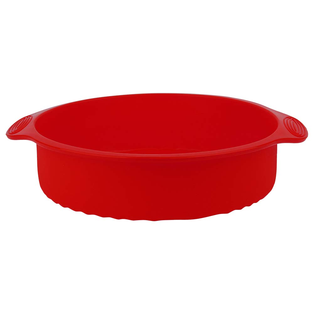 Moule à gâteau en silicone rouge Nikou 29 cm antiadhésif pour fours