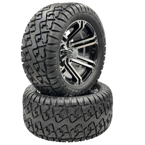 Set of 2-23x10.50-14 Prowler Aluminum Wheel Assembly