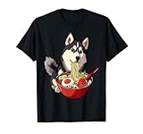 ramen cane kawaii anime giapponese kawaii neko maglietta