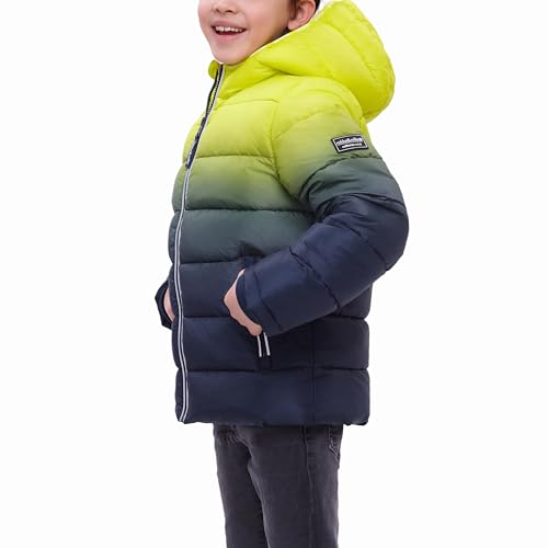 Rokka&Rolla Boys' Heavyweight Puffer Jacket Warm Fleece Lined Winter Coat3