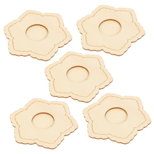 STOBAZA Set of 5 Wooden Mini Photo Frames Diy Picture Frame for Boys and Girls Educational Craft