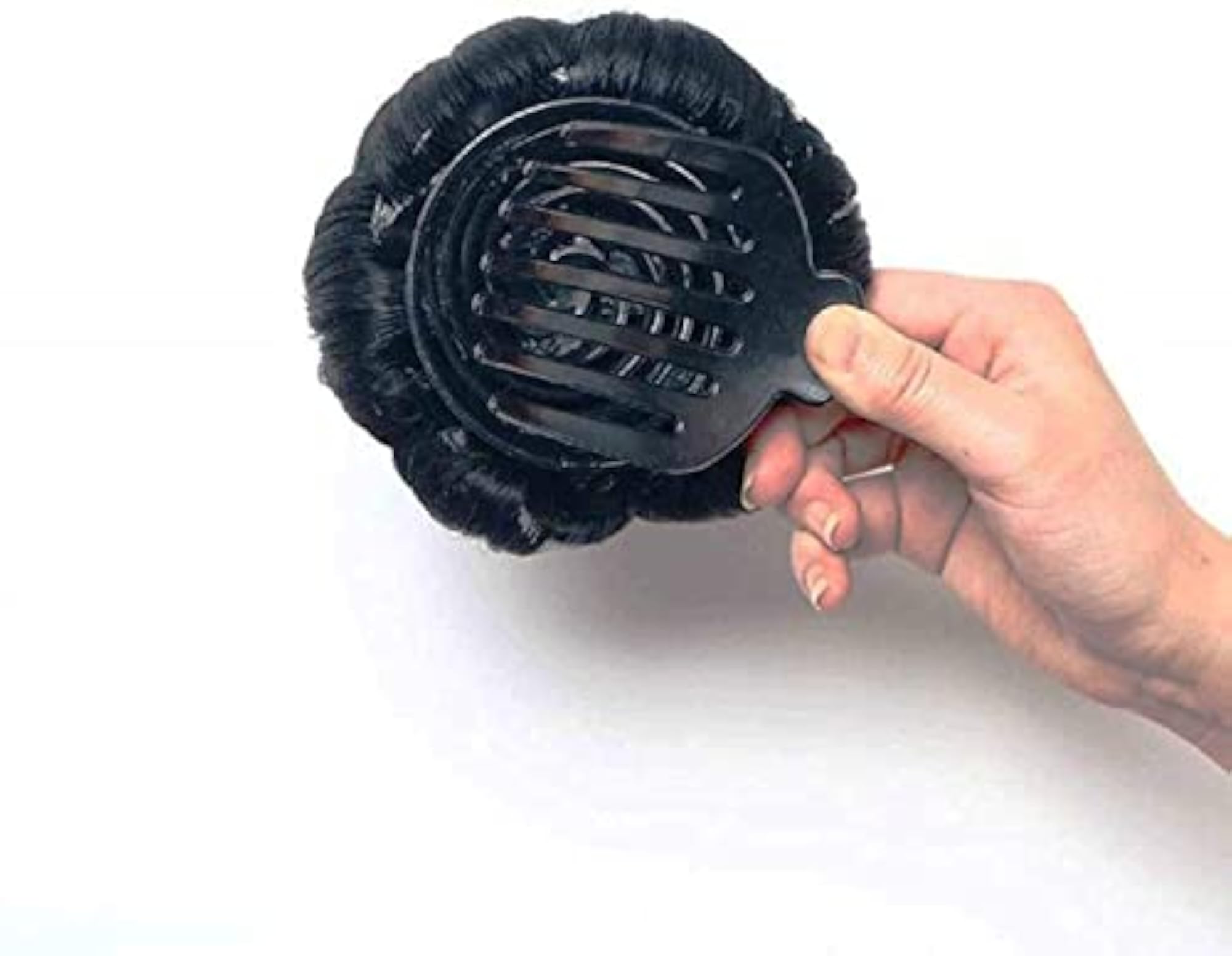 Women's Artificial Fake Hair Bun, Black